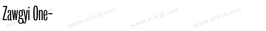 Zawgyi One字体转换